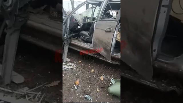 Приунывший бандеромобиль после встречи с ВС РФ😎