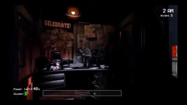 Прохождение FNAF - 5 ночь-  Фредди звонит мне