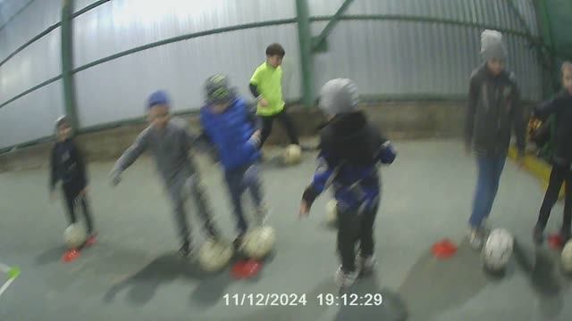 Футбол. Тренировка ФК ХК Младшая группа. 11.12.2024 Глазами тренера Часть 1