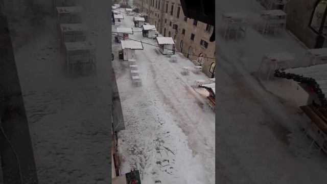 Сильный град обрушился на провинцию Дубровник в Далмации, Хорватия 🇭🇷