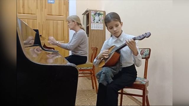 Русская народная песня "Эх, Настасья" в обр. С.Фурмина, исп.Машковцева Ольга, 3 класс, 9 лет, ДМШ№4
