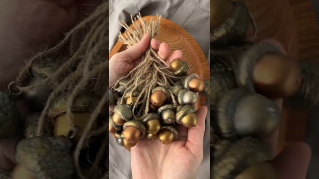 Желуди на новогоднюю елку своими руками
