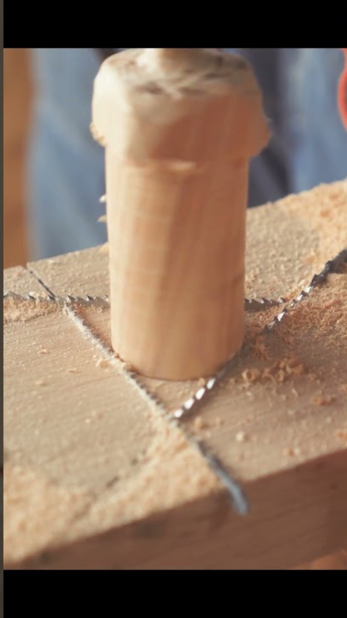 Используй это чтобы получить ровные шканты и нагели под размер😉 ч1