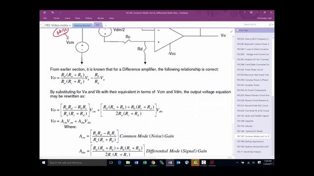 FEC18C Common Mode, cm vs Differential Mode, dm