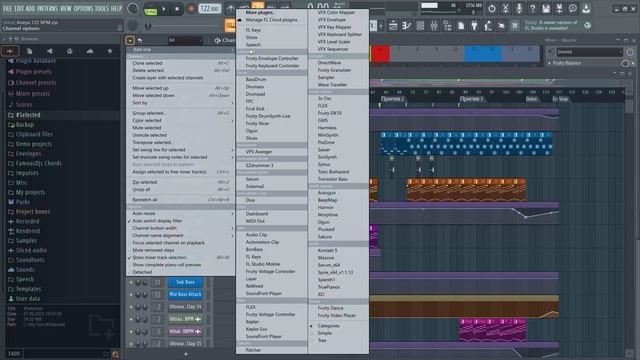Группировка дорожек в FL Stuido 24 [Fruity Pro Help]