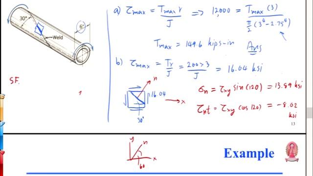 2103231 Mechanics of Materials I - Sl torque-loaded members (Mon.16-12-56)