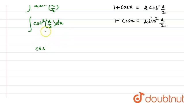 `int((1+cos x)/(1-cos x))` का मान ज्ञात कीजिए।