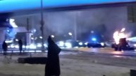 🔥Фронтальный погрузчик загорелся на Ленинградском проспекте, обошлось без пострадавших🔥