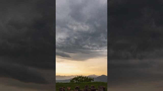 #timelapse #mount #clouds #fog #rain #sunrise #sun