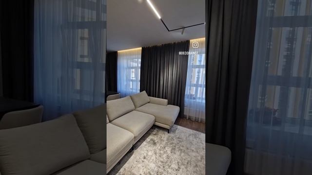 Портьеры в кухню-гостиную