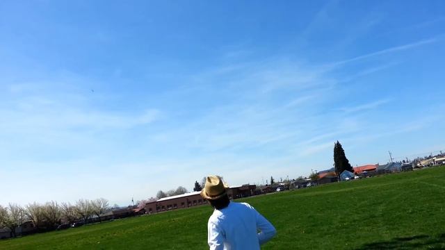 Pirate Ship plane with TechOne Mercury wing field-mod, first flight