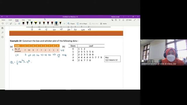 SM025 W10 TUTORIAL 3 TOPIC 6 [Quartile & Percentile Ungrouped Data]