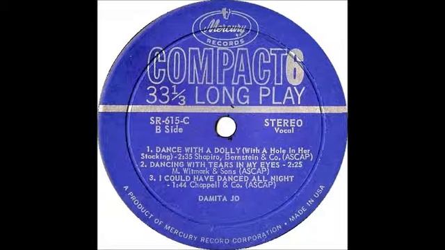 Dancing With Tears In My Eyes - Damita Jo '61 Mercury LP 60642