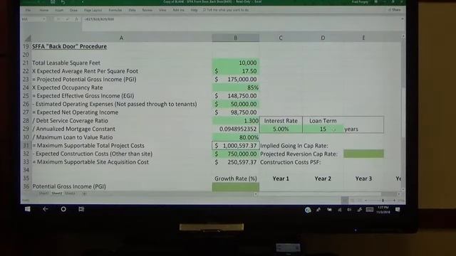 REE 5895 - RE Fina Modeling - Nov 3 2018 - 1 of 1