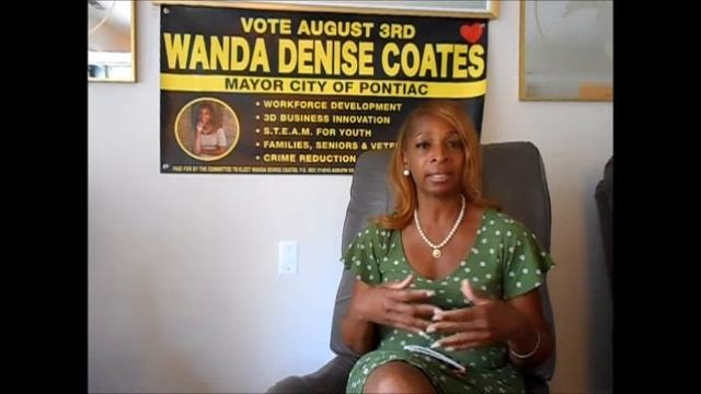 2021 Candidate Interview Wanda Denise Coates for Pontiac Mayor