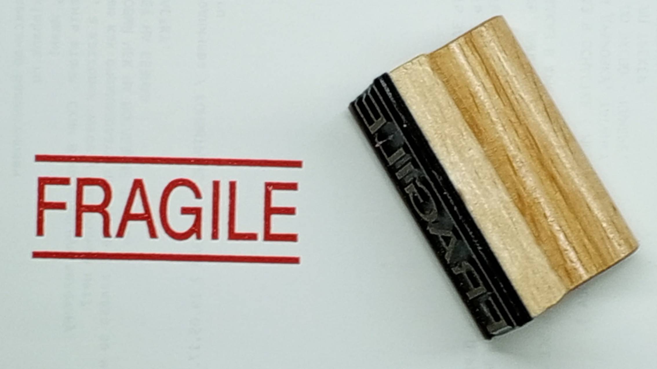 ШТАМП - FRAGILE - 30 х 70мм