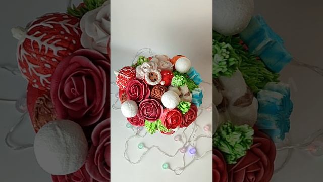 Новогодняя зефирная композиция