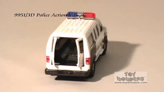 9951 3D Police Action Van Diecast Wholesale