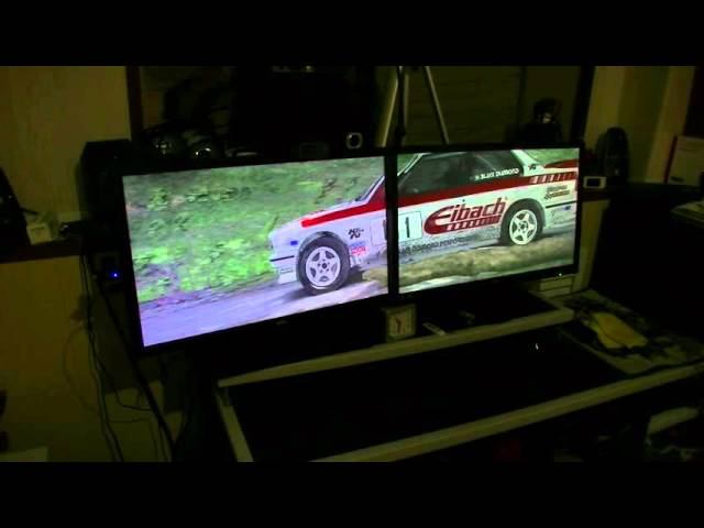 Nvidia Surround 2 monitor Test: Dirt Rally 2