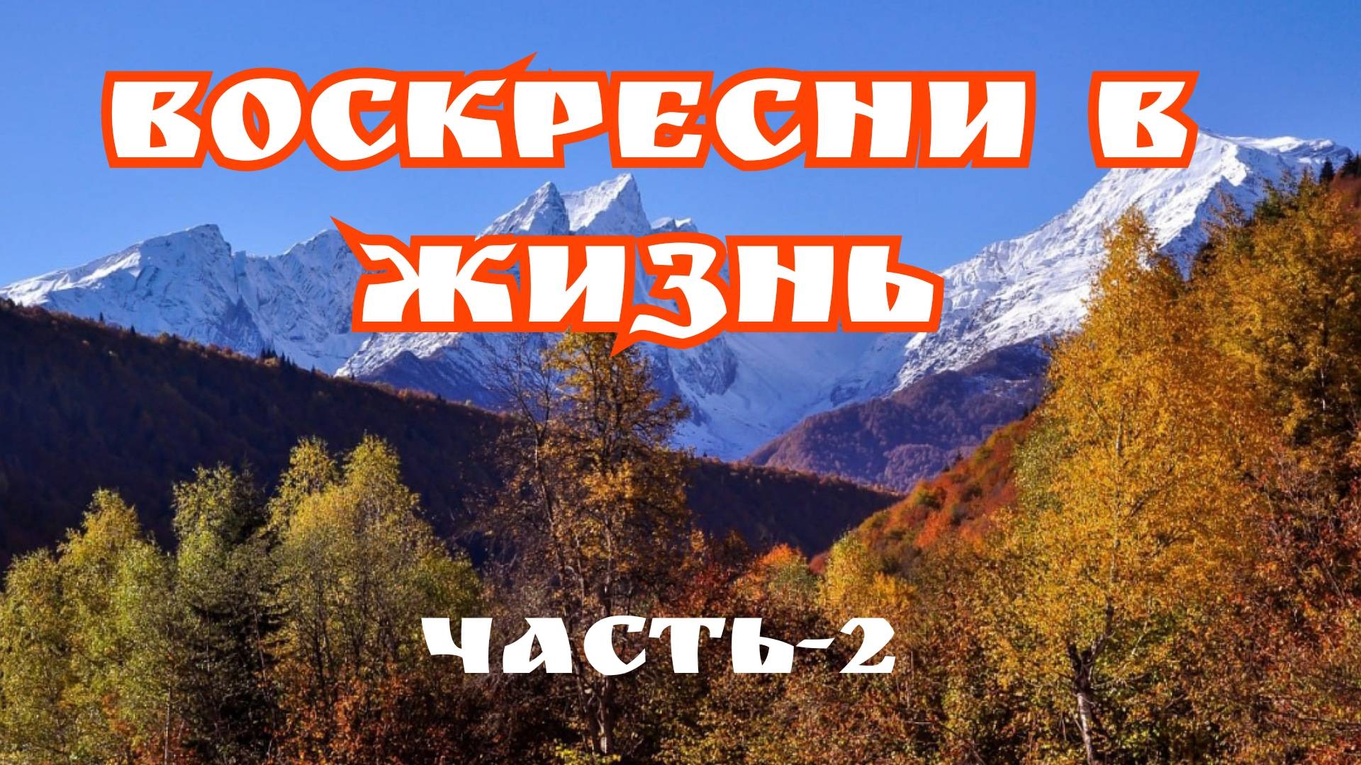 Воскресни в Жизнь. Часть-2. 11.12.24г.