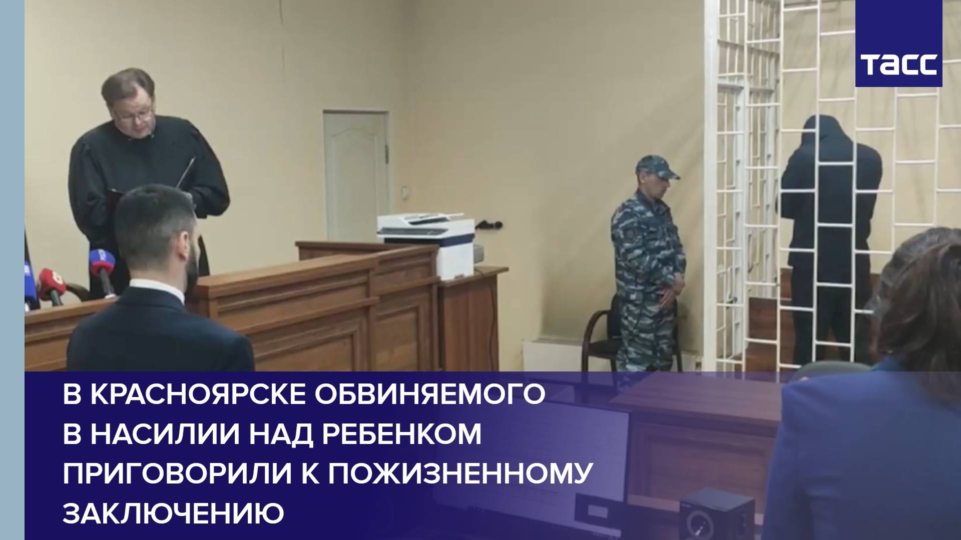 В Красноярске обвиняемого в насилии над ребенком приговорили к пожизненному заключению