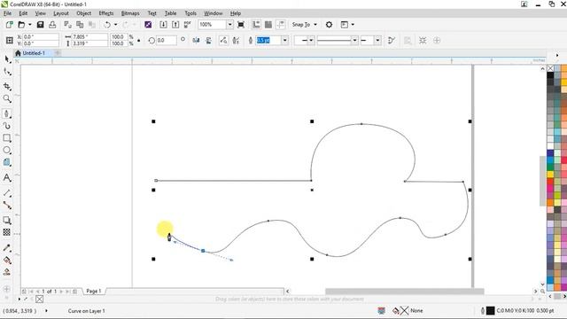 Corel Draw X8_Freehand, 2-Point Line, Bezier, Pen, B-Spline, Polyline, 3-Point Curve, Smart Drawing