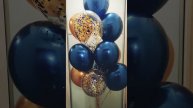 Воздушные шары с гелием , фонтан шаров с конфетти хром и дабл стафф. Шарики на день рождения.