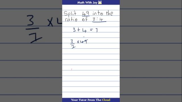 split a number into a ratio