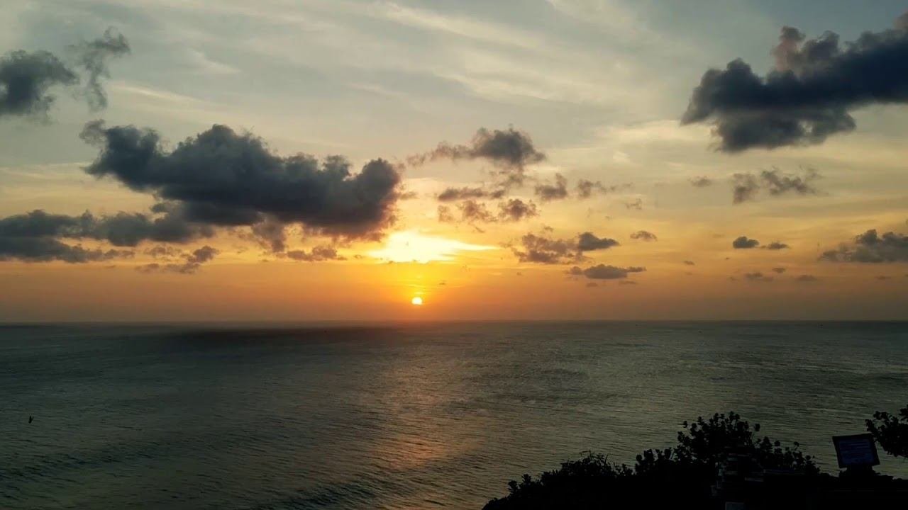 Sunset on Bali. Timelapse