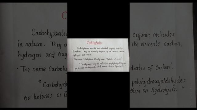 An introduction to carbohydrates