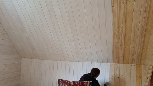 Покраска 2-го этажа продолжение