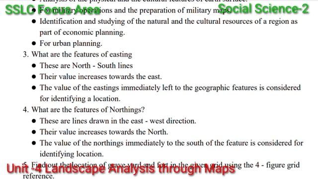 SSLC/SOCIAL SCIENCE-2/UNIT-4/Landscape Analysis through Maps/FOCUS AREA/QUESTIONS AND ANSWERS