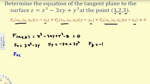 Determining the Equation of a Tangent Plane - Vector Calculus