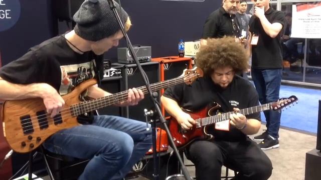 NAMM 2016 Chapman guitars TJ Armstrong bass stuff with Bea