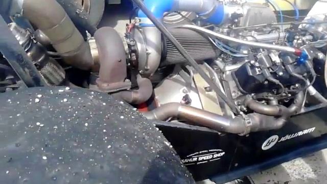 Dragster with Buick GN V6 engine walkaround