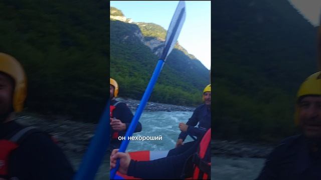 рафтинг в Осетии, сплав по горной реке.