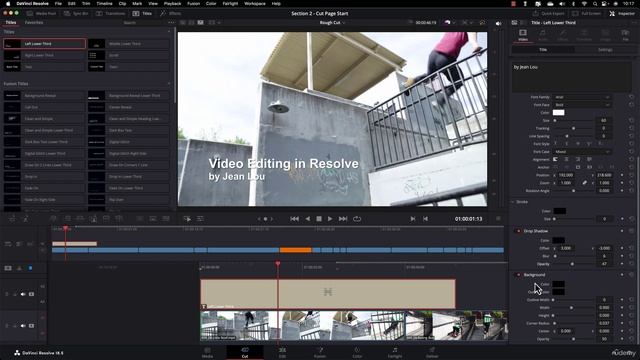 26 - How to add Titles An animated left Lower third