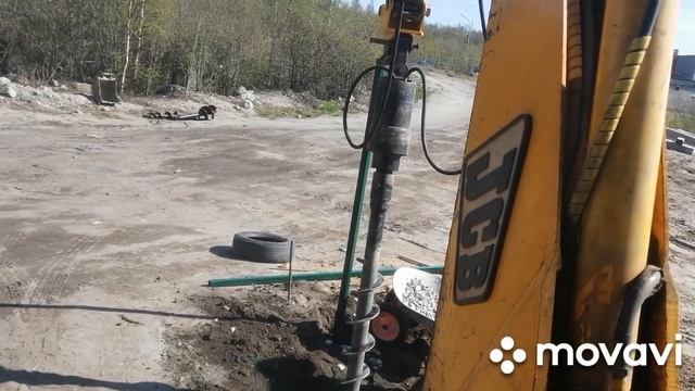 3 июня2021. Jcb3cx 2001 г выпуска. Россия Мурманск. Гидробур не для нашего грунта! Ковш решает всё
