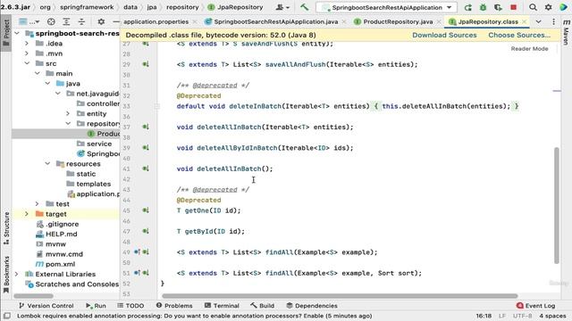 004 Create ProductRepository Interface  (30 - Build Search REST API Step by Step (Added New Section)