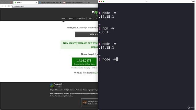 2 - Getting Node and NPM Docker Postman