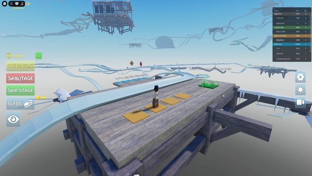 САМОЕ СЛОЖНОЕ ЗИМНЕЕ ОББИ! часть 2 | Sled Obby Roblox