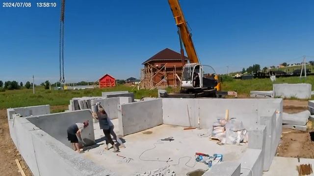 Сборка дома из полистиролбетона