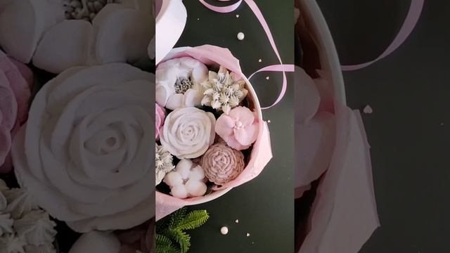 Зимний букет из зефира