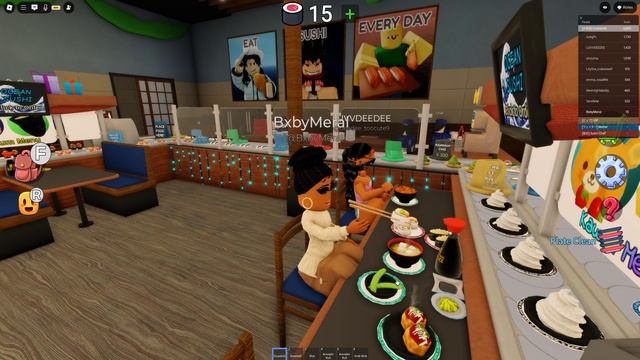 Отправилась в КИТАЙСКИЙ ресторан В РОБЛОКС кушать СУШИ 🍣 | Meral4ik play