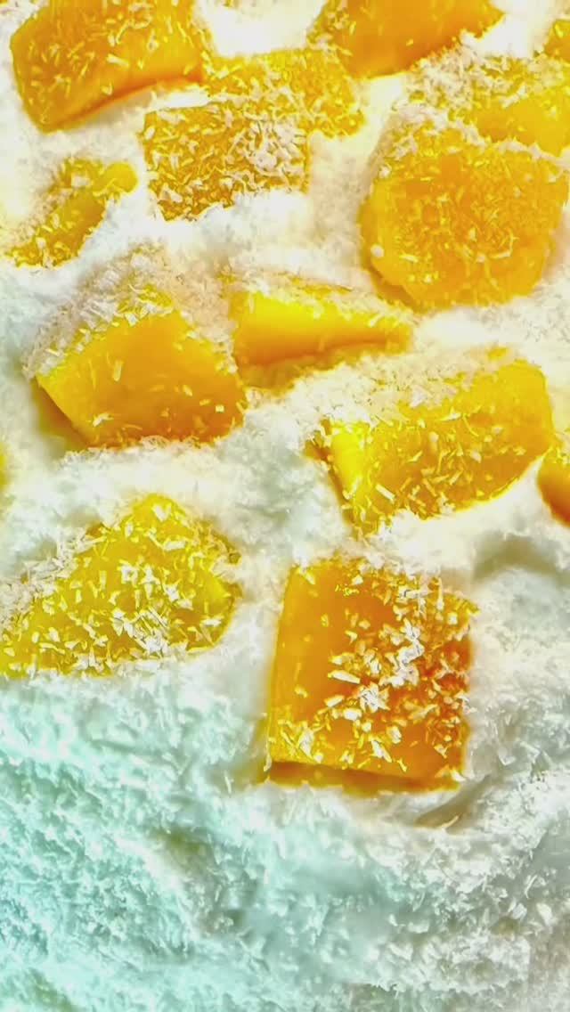 Торт с манго и творожным кремом
