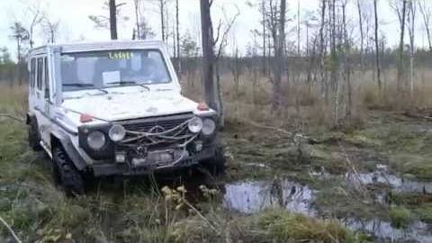 G-class в болоте на 35＂Simex