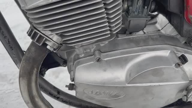 Двигатель Ява Jawa 350/638 тест 10.12.2024 после ремонта (г. Казань, респ. Татарстан)