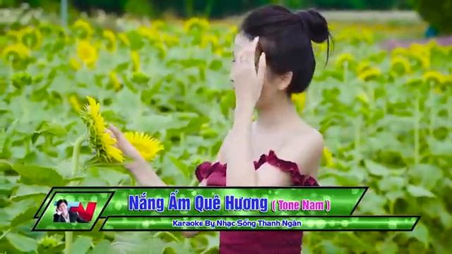 Karaoke Nắng ấm quê hương - Tone nam