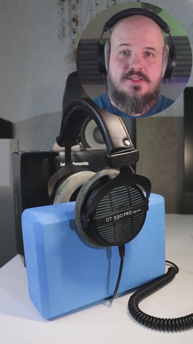 🎧 впечатление от студийных наушников Beyerdynamic DT 990 PRO 250 Ohm #звук #shorts