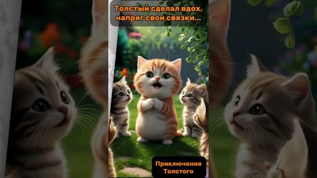 Рыжий котёнок по имени Толстый, как он приобрёл голос